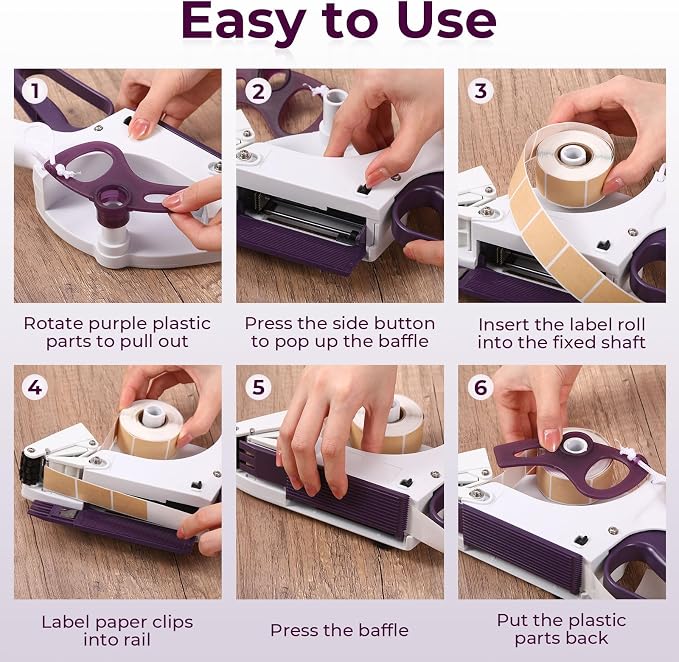 Hand Held Label Applicator, Manual Applicator Target Pasters Gun for Automatically Peel Off and Stick for Target Pasters Round Square Irregular Shape(Yh-30, 22-35mm Label Width)