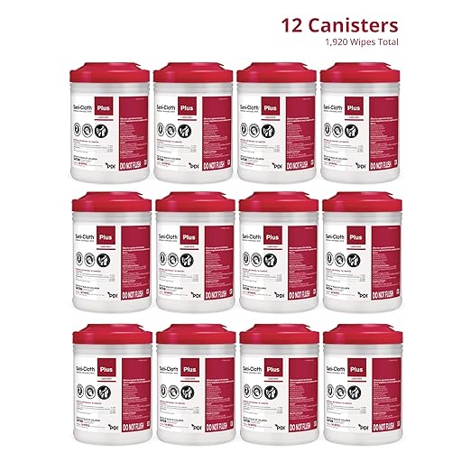 Sani-Cloth Plus Hard Surface Disinfectant Wipe, 160 Count, Q89072 - Case of 12 = 1920 Wipes