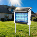 OnBeam Solar Bug Zapper Outdoor, Mosquito Zapper Waterproof Electric Fly Zapper Rechargeable Mosquito Killer Lamp with 10W Solar Panel, 4500V Cordless Fly Trap for Backyard, Patio, Garden, RV, Camping