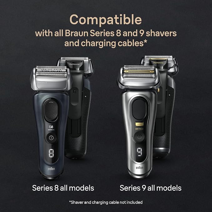 Braun Series 9 PRO+ Electric Razor for Men, 5 Pro Shave Elements & Precision Long Hair Trimmer, 6in1 SmartCare Center, Wet & Dry Electric Shaver for Smooth Skin with 60min Battery Runtime, 9567cc
