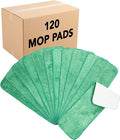 Arkwright Spray Mop Replacement Pads - (Case of 120) Bulk Microfiber Flat Dry and Wet Refill Mop Pads Floor Cleaning, Compatible with Bona and Rubbermaid, Fits All Mop Heads, 18 in, Green