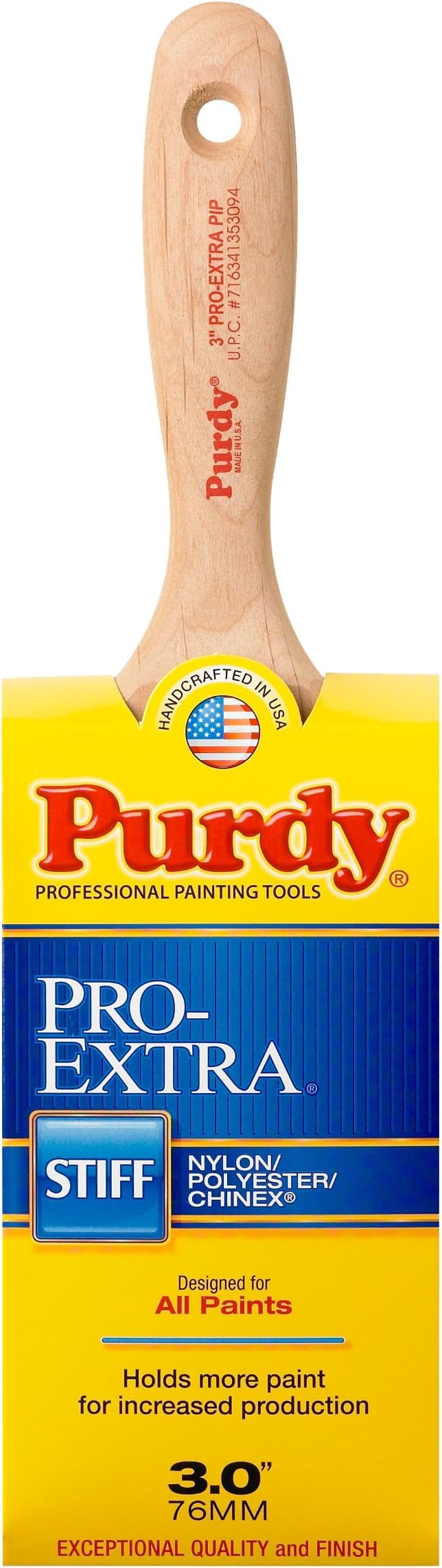 Purdy 144324730 Pro-Extra Series Pip Enamel/Wall Paint Brush, 3 inch