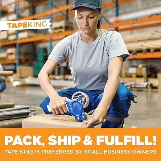 Tape King Clear Packing Tape | 110 Yards Per Roll (36 Rolls) | 1.88 Inch Wide Heavy Duty Packing Tape 2.7mil Strong Adhesive for Moving Boxes, Shipping Cartons, Office Use, Storage (3960 Yards)
