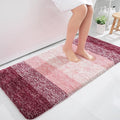 OLANLY Large Bathroom Rugs Mat 50x30, Extra Soft Absorbent Microfiber Bath Rugs, Rubber Backing, Quick Dry, Machine Washable Bath Mats for Bathroom Floor, Tub and Shower, Home Decor Accessories, Red
