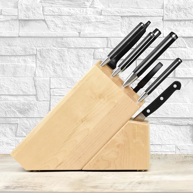 ZWILLING Pro 14-piece Knife Set - Made in Germany - Birchwood Block
