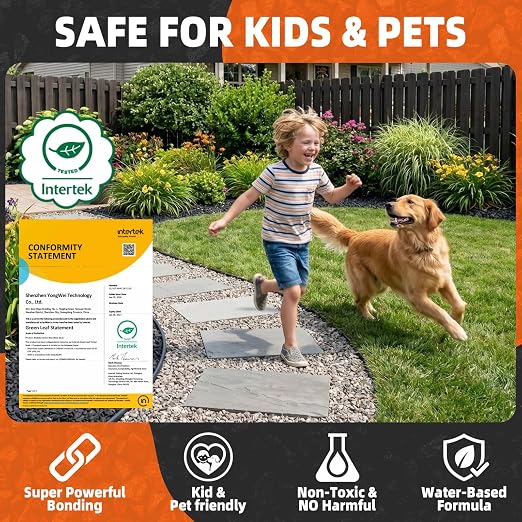 Mulch Bond, 32OZ Rock Glue for Landscaping Heavy Duty Gravel Binder & Stone Adhesive, Fast-Drying, Non-Toxic, Weather-Resistant, Strong Hold for Slopes, Walkways, Mulch Hold & Pine Straw