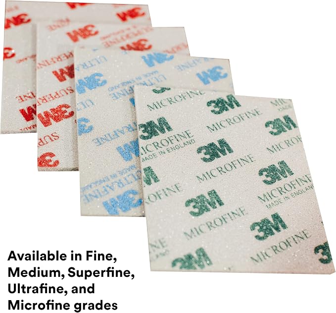 3M Softback Sanding Sponge, 02604, 4 1/2 in x 5 1/2 in (115mm x 140mm), Fine, 20 sponges per pack