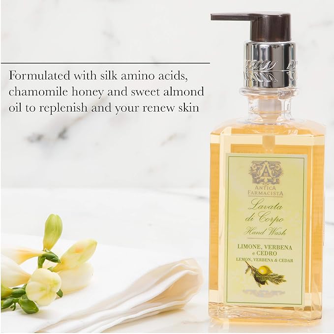 Antica Farmacista Hand & Body Wash - Luxury Nourishing & Hydrating Hand Cleansing Wash - Bath & Body Gift - Orange Blossom, Lilac & Jasmine, 10 fl oz