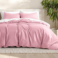 Bare Home Bedding Duvet Cover California King Size - Premium 1800 Super Soft Collection - Lightweight, Cooling - Soft Breathable Bedding Duvet Cover (Cal King, Light Pink)