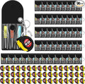 Jutom 96 Pcs Mini Tape Measure Keychain Bulk Mini Screwdriver Keychain Set Adult Tool Party Prize for Father's Men Gifts