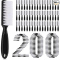 Patelai 200 Pcs Handle Grip Nail Brush Bulk Fingernail Brushes Pedicure Brush for Feet, Toes and Cleaning Fingernail(Black)