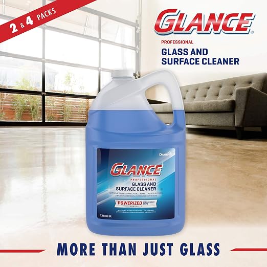 Diversey Glance Powerized Professional Glass & Surface Cleaner, 1 Gallon (4 Pack)