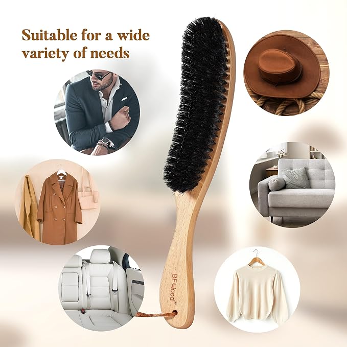 BFWood Beard Brush, Laundry Stain Brush and Clothes Brush