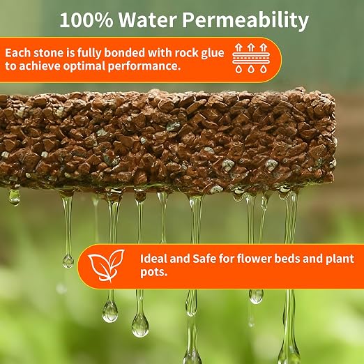 32OZ Rock Glue for Landscaping, Strong Pea Gravel Binder & Stone Adhesive | Strong Mulch Glue & Gravel Stabilizer for Pea Gravel, Pebbles, and Stone for Garden Walkways, Yards, Patios, and Driveways