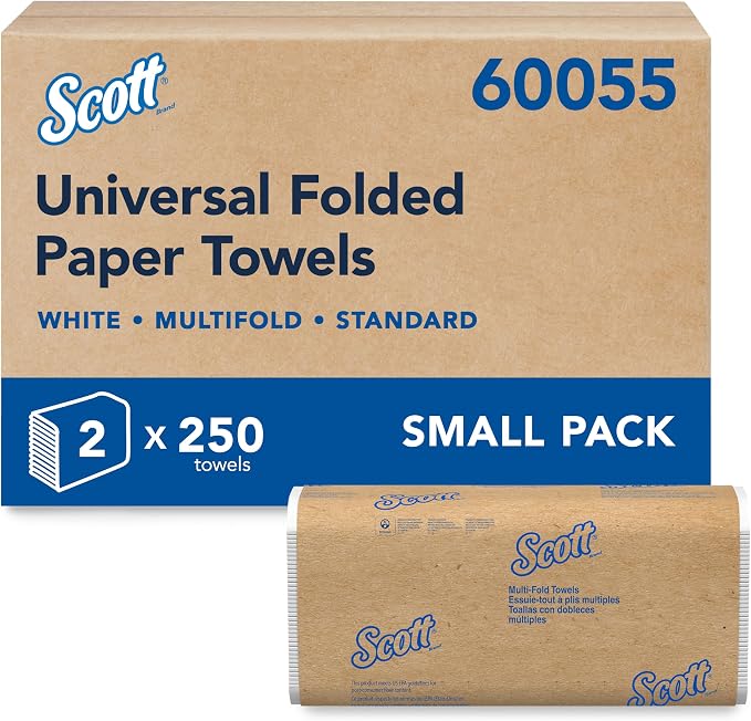Scott Professional Multifold Paper Towels, 2 Packs x 250 Sheets (60055)