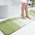 OLANLY Bathroom Runner Rugs Mat 59x20, Extra Soft Absorbent Microfiber Bath Rugs, Rubber Backing, Quick Dry, Long Bath Mats for Bathroom, Tub and Shower, Home Decor Accessories, Mustard Yellow