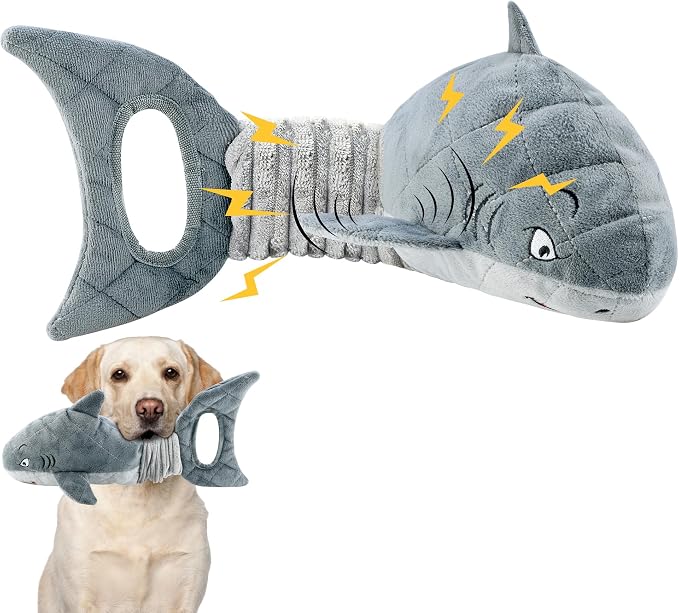LEGEND SANDY Large Squeaky Dog Toys to Keep Them Busy, Interactive Plush Dog Toy,Crinkle Tug of War Dog Chew Toy for Small, Medium, and Large Dog