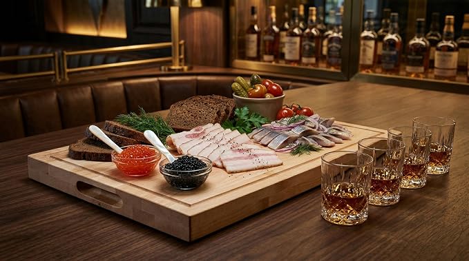 16 in. x 24 in. Maple Wood Cutting Board, Reversible with Juice Groove and Smooth Side, Thick Butcher Block Style Prep Board with Built-In Handles for Kitchen, BBQ, Meat Carving and Serving