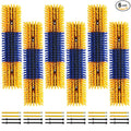 Livestock Scratch Brush With 24 Screws，Animal Back Scratching Brush for Cow,Cattle,Sheep, Horses,Pigs，Massage Grooming Tool (Yellow, 6pcs)