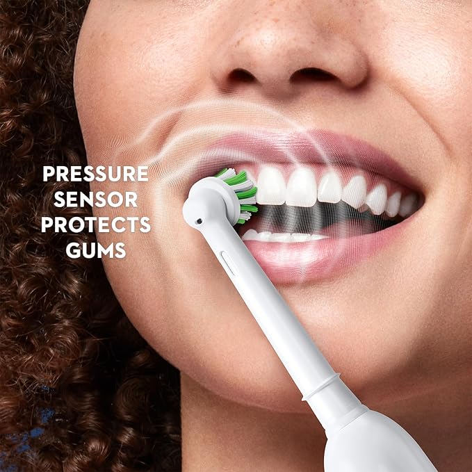 Oral-B Pro 1000 CrossAction Electric Toothbrush, Black and White, 2 Count (Pack of 3)