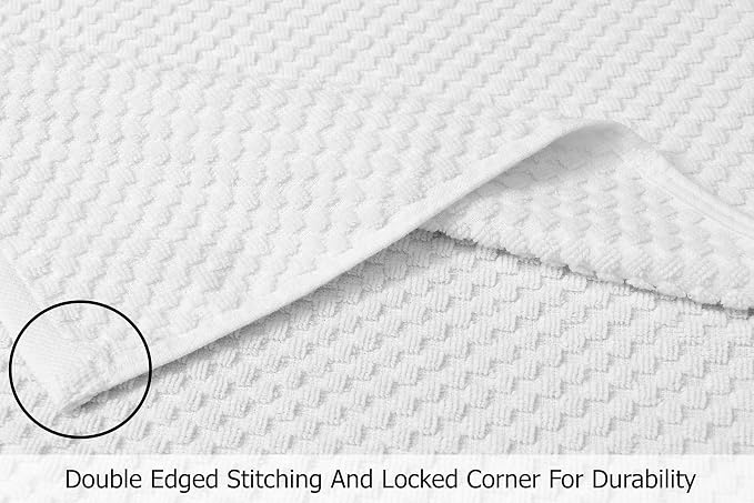 COTTON CRAFT Hooded Bath Towel for Adults – 100% Cotton Waffle Weave Towel | Oversized 35 x 70 inches Ringspun Terry Bath Sheet Wrap with a hood - Soft Super Absorbent Quick Dry – 450 GSM – White