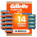 Gillette Fusion5 ProGlide Razor Refills for Men 10 Count + Fusion5 ProGlide Shield Refills 4 Count, 14 Total Blade Refills