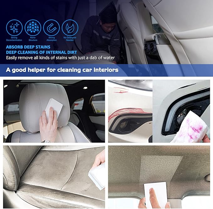 Melamine Sponge, 100Pcs+50Pcs+25Pcs,175pcs in total, Magic Sponge Eraser, Durable Cleaning Foam, Premium Scrubber Pads, for Sinks, Kitchen, Bathroom, Wall, Glass, Shoes, Multi-Purpose Powerful Sponge.