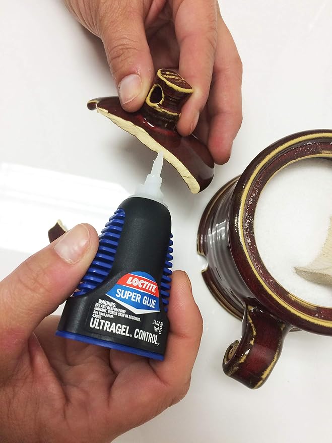 Loctite Super Glue Control Gel & Ultra Liquid for Wood, Metal, Crafts, & Repair, Cyanoacrylate Adhesive Instant Glue, Quick Dry - .14 fl Oz Bottle, Pack of 4