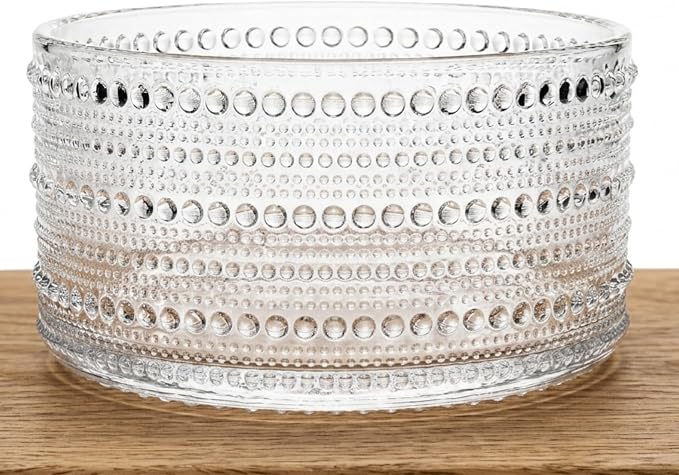 Godinger Serving Bowl, Crystal Glass Salad Bowl - Lumina