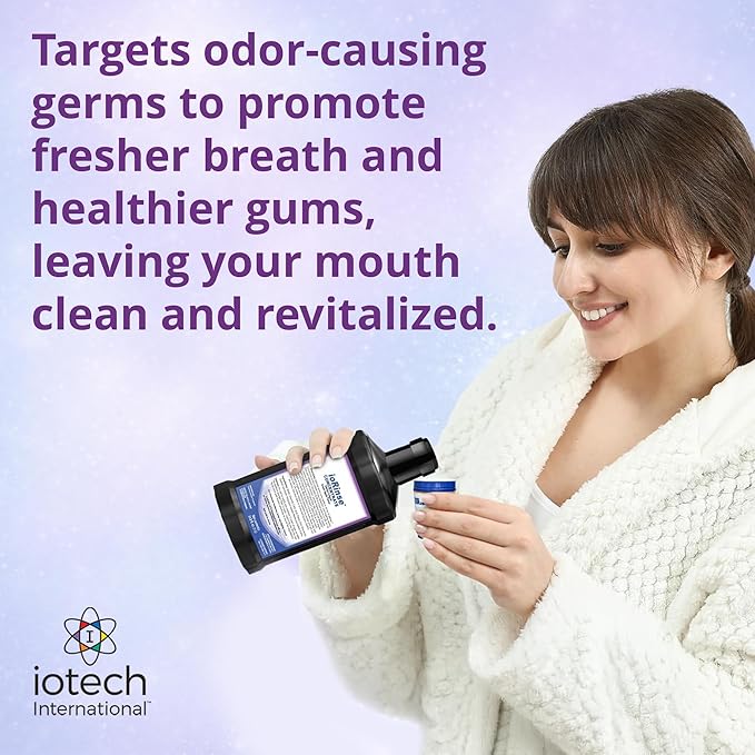 ioRinse Concentrated Irrigant with Active Molecular Iodine, Alcohol-Free Dental Irrigant, for use with Waterpik Water Flossers, and All Other Oral Irrigation Devices