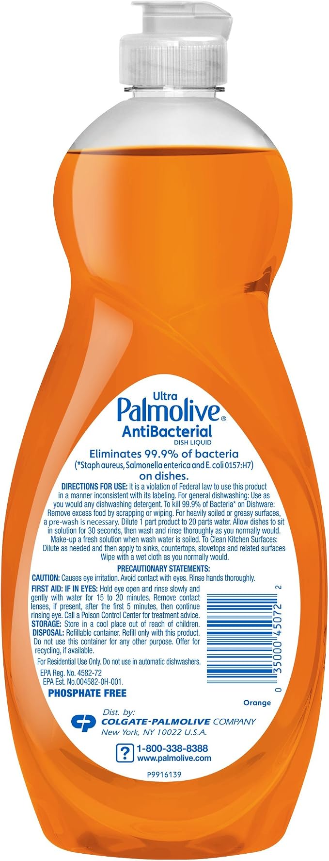 Palmolive Ultra Dish Soap, Antibacterial - 32.5 Fluid Ounce (9 Pack)