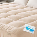 Niagara Sleep Solution Ultra Soft California King Size Mattress Topper - Rayon Derived from Bamboo Pillow Top Mattress Pad for Back Pain Relief - Naturally Cooling for Hot Sleepers, Beige