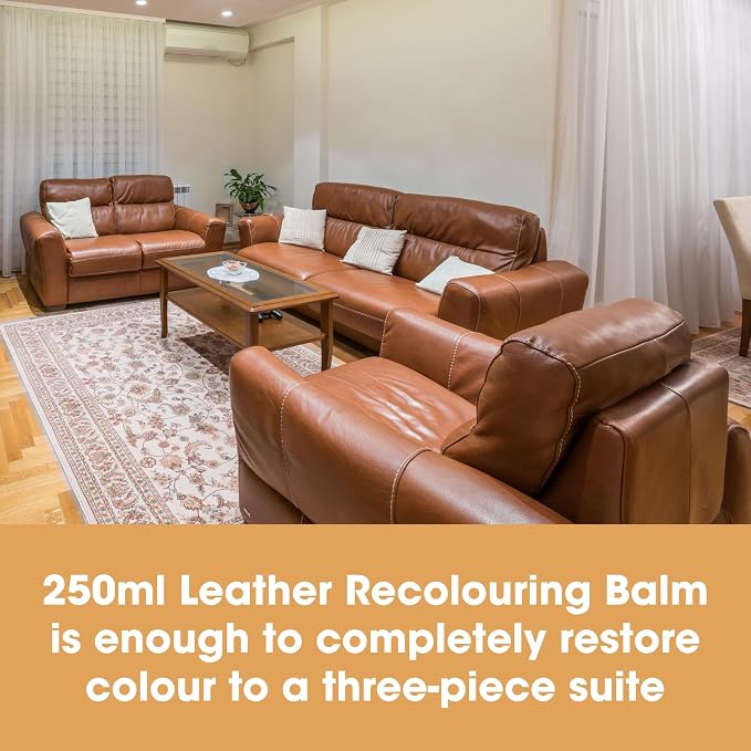 Furniture Clinic Leather Easy Restoration Kit | with Leather Recoloring Balm, Cleaner, Sponge, and Cloth | Leather Repair Kit for Scratched and Faded Furniture (Pine Green)