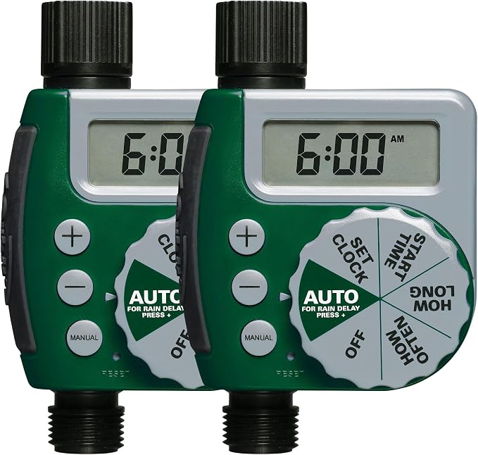 Orbit 62067 1-Outlet Programmable Digital Hose Watering Timer, 2-Pack