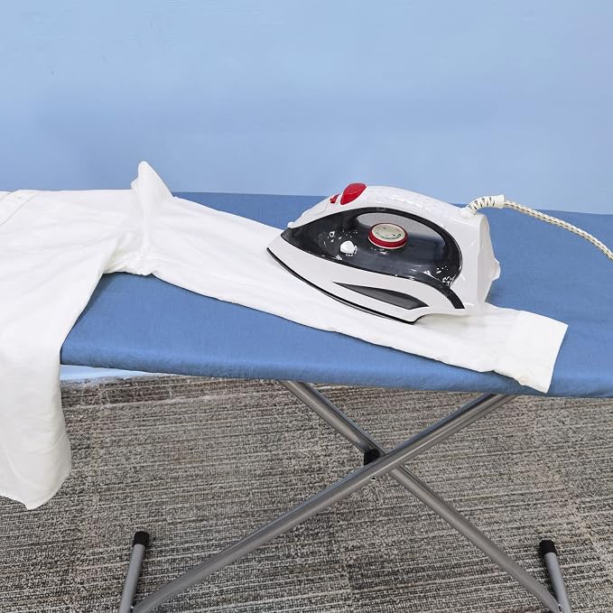 VividPaw Ironing Board Cover and Pad, 15x48,15x49, Thick Padding, Elastic Edge, Silicone Coated, Resist Scorching and Staining, Adjustable Fastener, Heavy Duty Padded Iron Board Covers