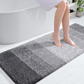 OLANLY Large Bathroom Rugs Mat 54x24, Extra Soft Absorbent Microfiber Bath Rugs, Rubber Backing, Quick Dry, Machine Washable Bath Mats for Bathroom Floor, Tub and Shower, Home Decor Accessories, Grey