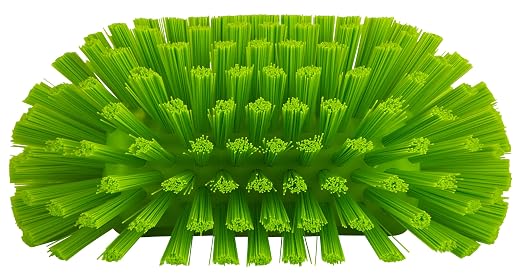 Vikan 703777 Brush,Tank,Stiff,5.5",PP/PBT,Lime