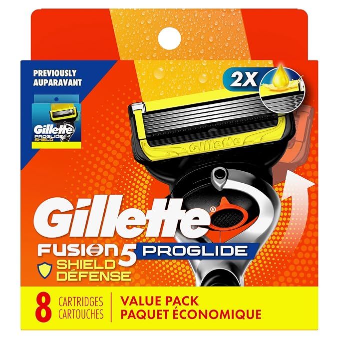 Gillette Fusion5 ProShield Men's Razor Blades, 8 Blade Refills