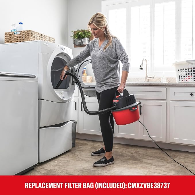 CRAFTSMAN CMXEVBE17250 2.5 Gallon 2.5 Peak HP Wet Dry Shop Vacuum