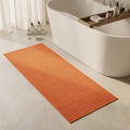 Triohero Bathroom Runner Rug, Long Bath Mat Washable Thin Quick Dry Low Pile Bathroom Runner Rugs 24 x 60 Non Slip, Orange 24"x60"