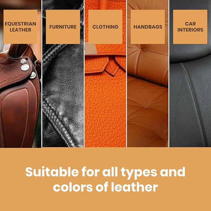 Furniture Clinic The Original Leather Recoloring Balm | Medium Brown Leather Dye | Repair Scratched, Faded, & Worn Leather | Restore Your Leather Couches, Sofas, and Furniture | 250 ml / 8.5 fl oz