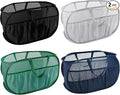 4 Pack Pop Up Laundry Hamper with Convenient Bags, Upgrade Collapsible Laundry Baskets, Foldable Laundry Basket Mesh Light Weight, Easy to Carry Clothes Hampers for Laundry, Dorm, Toys, Travel