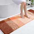 OLANLY Bathroom Runner Rugs Mat 59x20, Extra Soft Absorbent Microfiber Bath Rugs, Rubber Backing, Quick Dry, Washable Long Bath Mats for Bathroom Floor, Tub and Shower, Home Decor Accessories, Orange