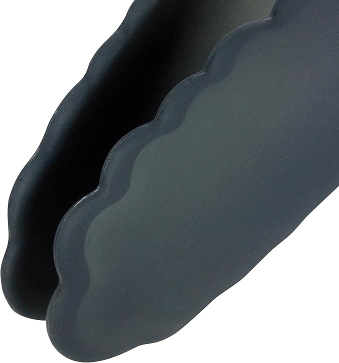 OXO Good Grips 12-Inch Tongs with Silicone Head & Good Grips Silicone Flexible Tongs Stainless,Black,
