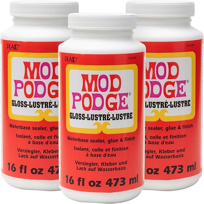 Mod Podge Waterbase Sealer, 16 oz, Gloss Finish, WMCS11202A (Pack of 3)