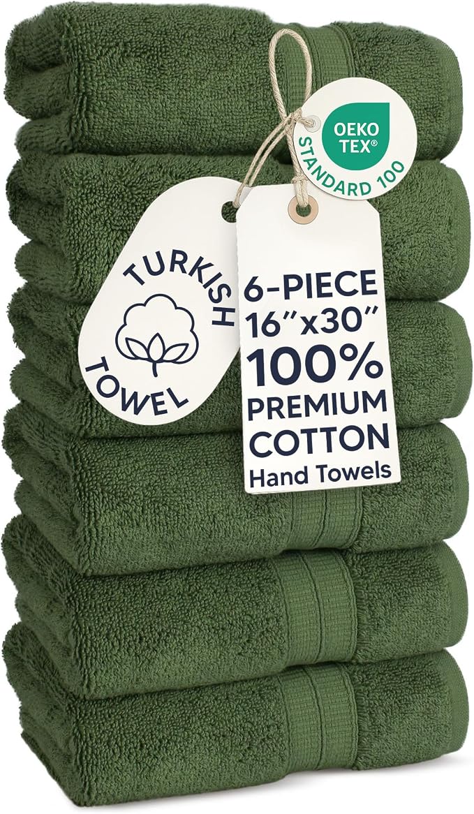 Chakir Turkish Linens Soft & Absorbent 100% Cotton Premium Turkish Towels for Bathroom