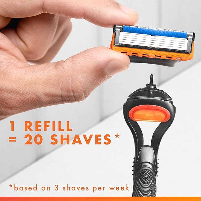 Gillette Fusion5 and ProGlide Men's Razor Blade Refills, 5-Blade Cartridges, Variety Pack, 12 Count