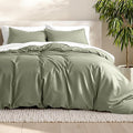 Bare Home Bedding Duvet Cover Full Size - Premium 1800 Super Soft Collection - Lightweight, Cooling - Soft Breathable Bedding Duvet Cover (Full, Sage)