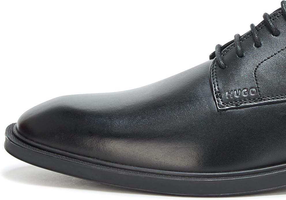 Hugo Men's Brushed Leather Derby Dress Shoe