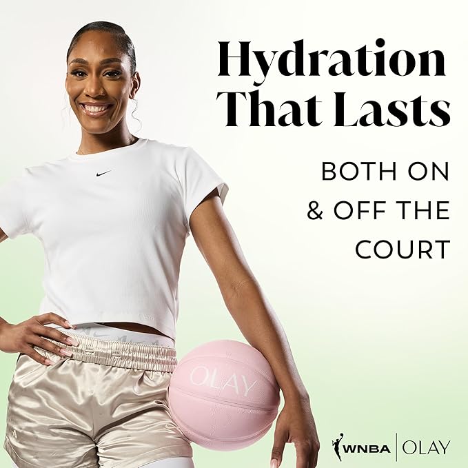 Olay Body Wash for Women, WNBA, Intensely Hydrating, Hyaluronic Acid Serum, Hydration On/Off Court, Improves Moisture Barrier, Vitamin B3 Complex, All Skin Types, Courtside Citrus Scent, 20 fl oz